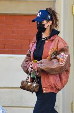 BELLA HADID Out and About in New York 11/20/2020