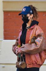 BELLA HADID Out and About in New York 11/20/2020