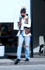 BELLA HADID Shopping at Sweet Flower Cannabis in Studio City 11/08/2020