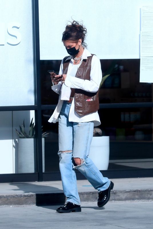 BELLA HADID Shopping at Sweet Flower Cannabis in Studio City 11/08/2020