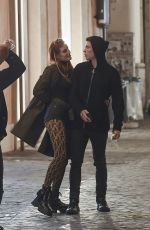 BELLA THORNE Out with Friends on Holidaying in Rome 10/30/2020