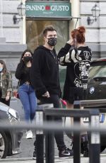 BELLA THORNE Shopping in a Make-up Studio in Rome 10/31/2020