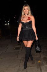 BELLE HASSAN at a Halloween Party at Proud Embankment in London 10/31/2020
