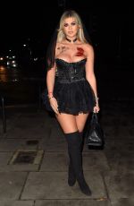 BELLE HASSAN at a Halloween Party at Proud Embankment in London 10/31/2020