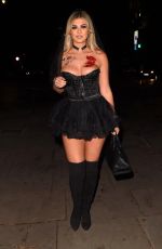 BELLE HASSAN at a Halloween Party at Proud Embankment in London 10/31/2020