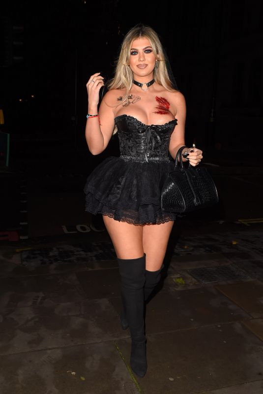 BELLE HASSAN at a Halloween Party at Proud Embankment in London 10/31/2020