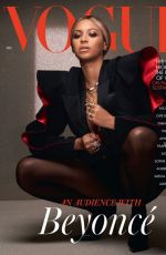 BEYONCE KNOWLES in Vogue Magazine, UK December 2020