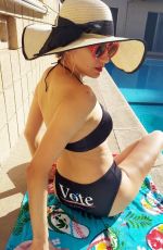 BLANCA BLANCO in a Vote Bikini at a Beach in Los Angeles 11/03/2020