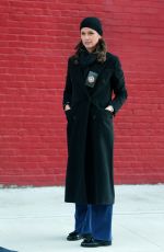 BRIDGET MOYNAHAN on the Set of Blue Bloods in Brooklyn 11/04/2020