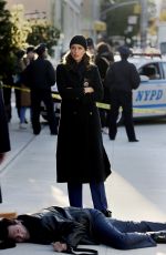 BRIDGET MOYNAHAN on the Set of Blue Bloods in Brooklyn 11/04/2020