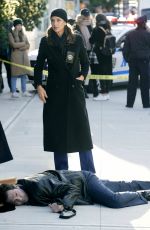 BRIDGET MOYNAHAN on the Set of Blue Bloods in Brooklyn 11/04/2020