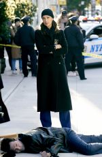 BRIDGET MOYNAHAN on the Set of Blue Bloods in Brooklyn 11/04/2020