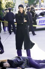 BRIDGET MOYNAHAN on the Set of Blue Bloods in Brooklyn 11/04/2020