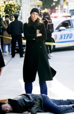 BRIDGET MOYNAHAN on the Set of Blue Bloods in New York 11/08/2020