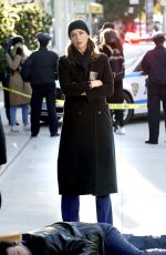 BRIDGET MOYNAHAN on the Set of Blue Bloods in New York 11/08/2020