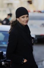 BRIDGET MOYNAHAN on the Set of Blue Bloods in New York 11/08/2020