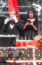 CAMILA CABELLO Giving Out Candy on Halloween in Miami 10/31/2020
