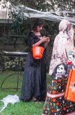 CAMILA CABELLO Giving Out Candy on Halloween in Miami 10/31/2020
