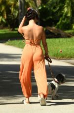 CAMILA CABELLO Out with Her Dogs in Miami 10/31/2020