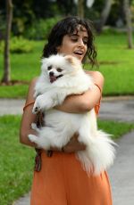 CAMILA CABELLO Out with Her Dogs in Miami 10/31/2020