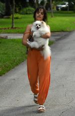 CAMILA CABELLO Out with Her Dogs in Miami 10/31/2020