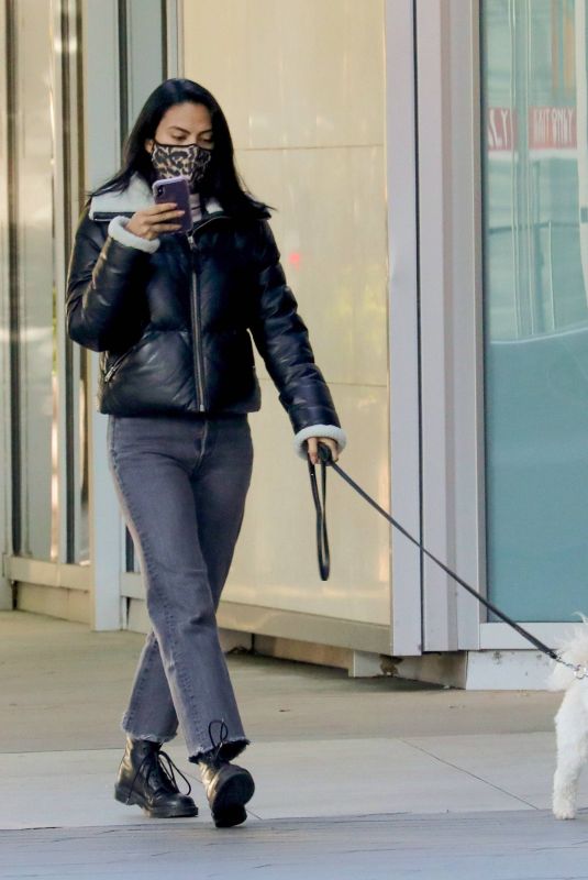 CAMILA MENDES Out with Her Dog in Vancouver 11/10/2020