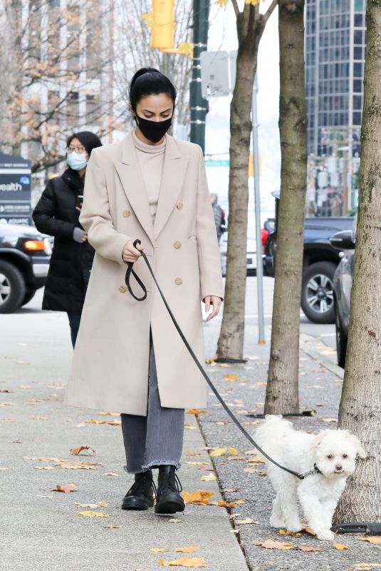 CAMILA MENDES Out with Her Dog in Vancouver 11/28/2020