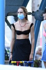 CANDICE SWANEPOEL at a Park in Miami 11/01/2020