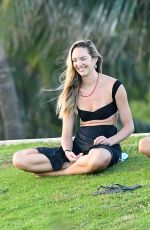 CANDICE SWANEPOEL at a Park in Miami 11/01/2020