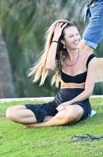 CANDICE SWANEPOEL at a Park in Miami 11/01/2020