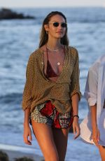 CANDICE SWANEPOEL Out on the Beach in Miami 11/15/2020