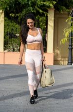 CASEY BATCHELOR Leaves Her Hotel in Tenerife 11/13/2020