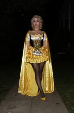 CATLEE COWAN at a Halloween Party in Santa Monica 11/01/2020