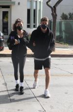 cCHANTEL JEFFRIES and Lucas Taggart Arrives at a Gym in Los Angeles 11/25/2020