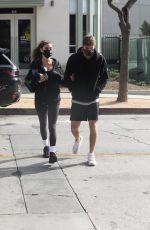cCHANTEL JEFFRIES and Lucas Taggart Arrives at a Gym in Los Angeles 11/25/2020