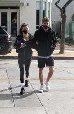 cCHANTEL JEFFRIES and Lucas Taggart Arrives at a Gym in Los Angeles 11/25/2020