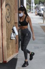 CHANTEL JEFFRIES in Tights Arrives at a Gym in Los Angeles 11/05/2020