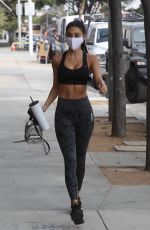 CHANTEL JEFFRIES in Tights Arrives at a Gym in Los Angeles 11/05/2020
