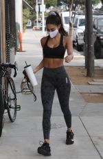 CHANTEL JEFFRIES in Tights Arrives at a Gym in Los Angeles 11/05/2020