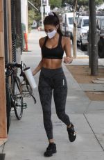 CHANTEL JEFFRIES in Tights Arrives at a Gym in Los Angeles 11/05/2020