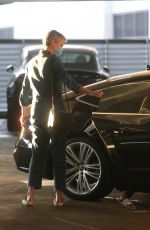 CHARLIZE THERON Leaves a Hospital in Los Angeles 11/04/2020