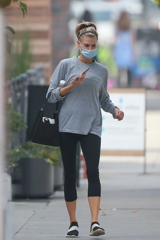 CHARLOTTE MCKINNEY Leaves a Gym in Los Angeles 11/03/2020