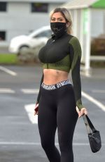 CHLOE FERRY in Tights Out Shopping in Newcastle 11/10/2020