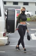 CHLOE FERRY in Tights Out Shopping in Newcastle 11/10/2020