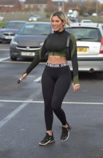 CHLOE FERRY in Tights Out Shopping in Newcastle 11/10/2020