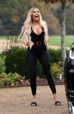 CHLOE FERRY on the Set of Celebs Go Dating in Sussex 11/23/2020