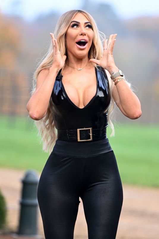CHLOE FERRY on the Set of Celebs Go Dating in Sussex 11/23/2020