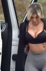 CHLOE FERRY Out Hiking with Her Dog in Newcastle 11/12/2020
