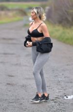 CHLOE FERRY Out Hiking with Her Dog in Newcastle 11/12/2020