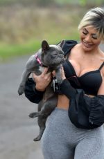 CHLOE FERRY Out Hiking with Her Dog in Newcastle 11/12/2020